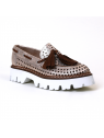 Mocassin 7602 ivory métal Fru.It