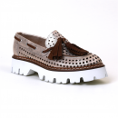 Mocassin 7602 ivory métal Fru.It
