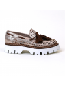 Mocassin 7602 ivory métal Fru.It