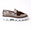 Mocassin 7602 ivory métal Fru.It