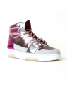 Baskets ruja acier/rose Toral