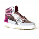 Baskets ruja acier/rose Toral