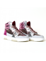 Baskets ruja acier/rose Toral