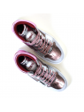 Baskets ruja acier/rose Toral