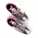 Baskets ruja acier/rose Toral