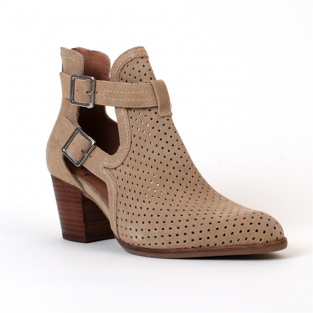 bottines d'été glove beige Emilie Karston
