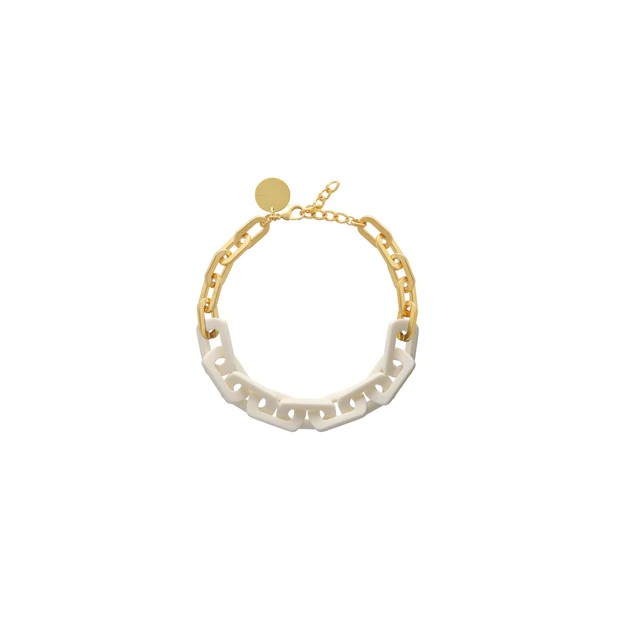 colliers collier edge off white/gold Vanessa Baroni