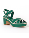 sandales à talons s22179 vert Lorenzo Masiero