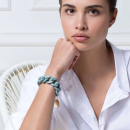 bracelets bracelet flat turquoise Vanessa Baroni