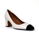 escarpins patri creme/noir Toral