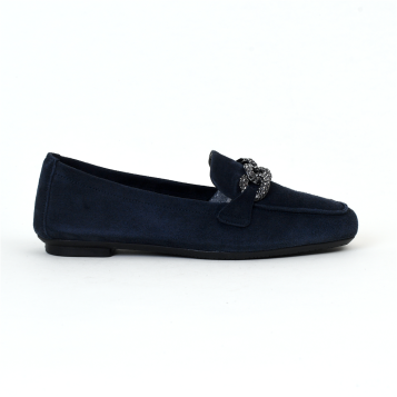 Mocassin holding bleu nuit reqins