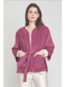 vestes et manteaux ample kimono lie de vin maevy