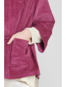 vestes et manteaux ample kimono lie de vin maevy