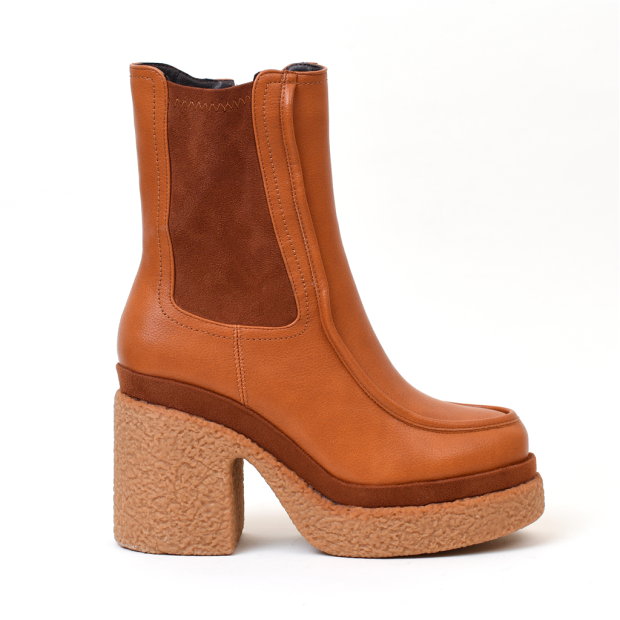 bottines à talons florence camel noa harmon