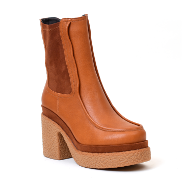 bottines à talons florence camel noa harmon