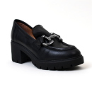 mocassins à talons freland noir Rosemétal