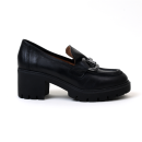 mocassins à talons freland noir Rosemétal