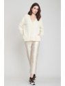 pantalons et jeans pantalon vegan champagne maevy
