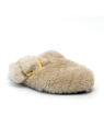 sabots boston big bukle shearling teddy eggshell Birkenstock