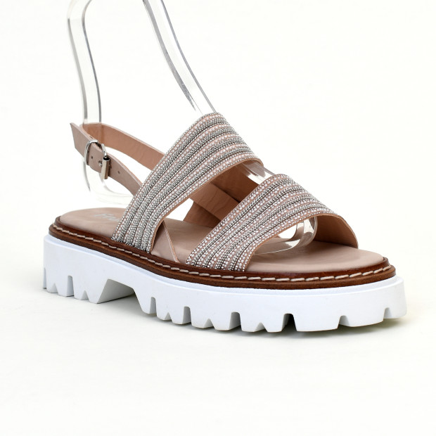 sandales & nu-pieds 8241 argent Fru.It