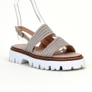 sandales & nu-pieds 8241 argent Fru.It