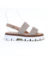 sandales & nu-pieds 8241 argent Fru.It