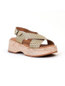 sandales & nu-pieds cenzo platine Mkd