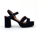 sandales à talons juliette bleu marine free lance