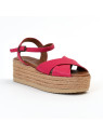sandales compensées cherifa fushia Lune et l Autre