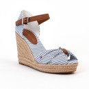sandales compensées basic seersucker00 bleu Tommy Hilfiger