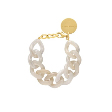 bracelet flat white marble