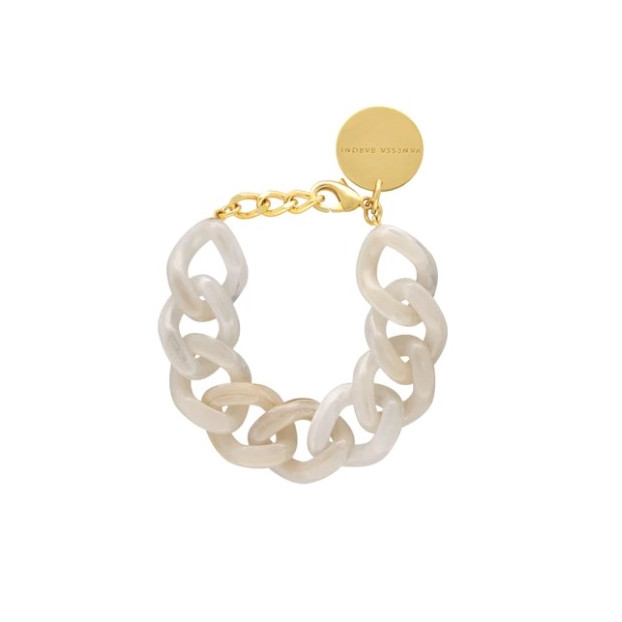 bracelets bracelet flat white marble Vanessa Baroni