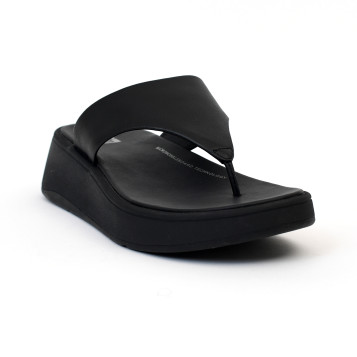 f-mode/toe post sandals noir