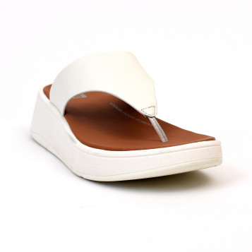 f-mode/toe post sandals blanc
