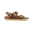 sandales & nu-pieds milano big buckle cognac Birkenstock