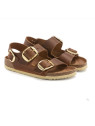 sandales & nu-pieds milano big buckle cognac Birkenstock