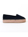 espadrilles embroidered flatform bleu Tommy Hilfiger