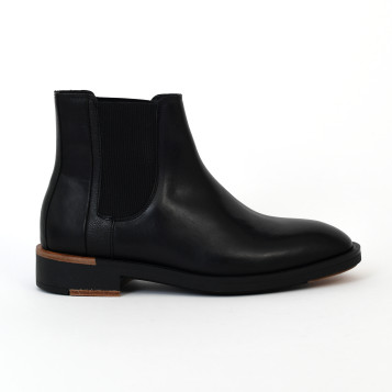 premium leather chelsea noir