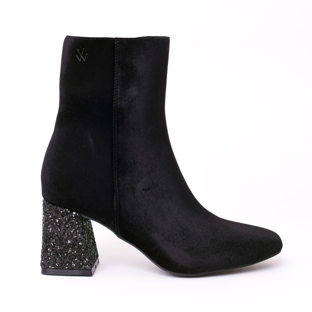 bottines à talons new york noir/glitter vanessa wu