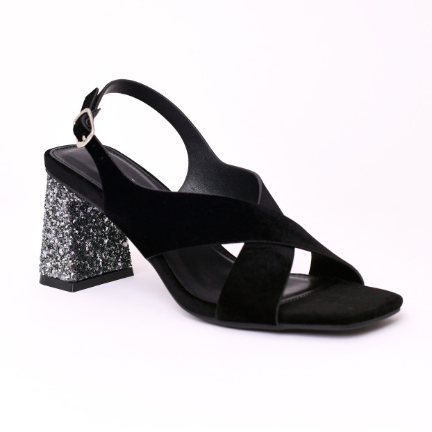 sandales à talons milan noir vanessa wu
