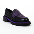Mocassin 32416 noir-violet Pertini