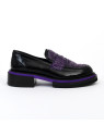 Mocassin 32416 noir-violet Pertini