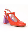 escarpins hv 243 322 rouge corail/violet Hispanitas