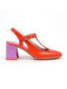 escarpins hv 243 322 rouge corail/violet Hispanitas