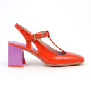 escarpins hv 243 322 rouge corail/violet Hispanitas
