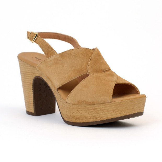 sandales à talons 12427 beige camel Weekend