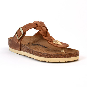 sandales & nu-pieds gizeh braided cognac Birkenstock