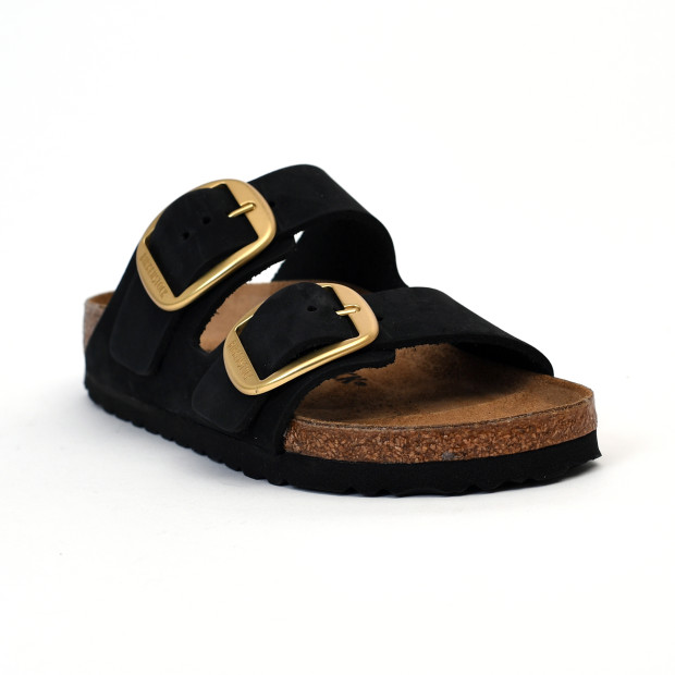 mules arizona big buckle black (gold) Birkenstock