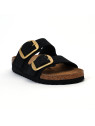 mules arizona big buckle black (gold) Birkenstock