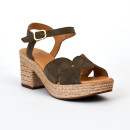 sandales à talons mikasa kaki Aliwell